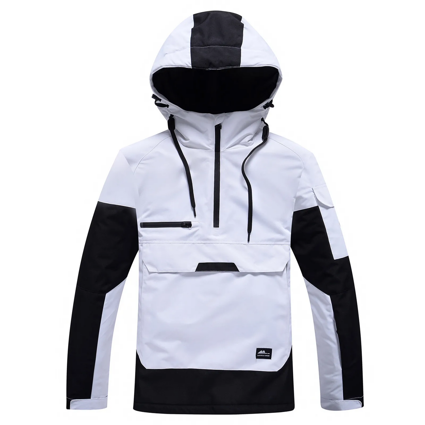Street-wave Water-Repellent Hooded Jacket For Women With Adjustable Hood And Multiple Pockets