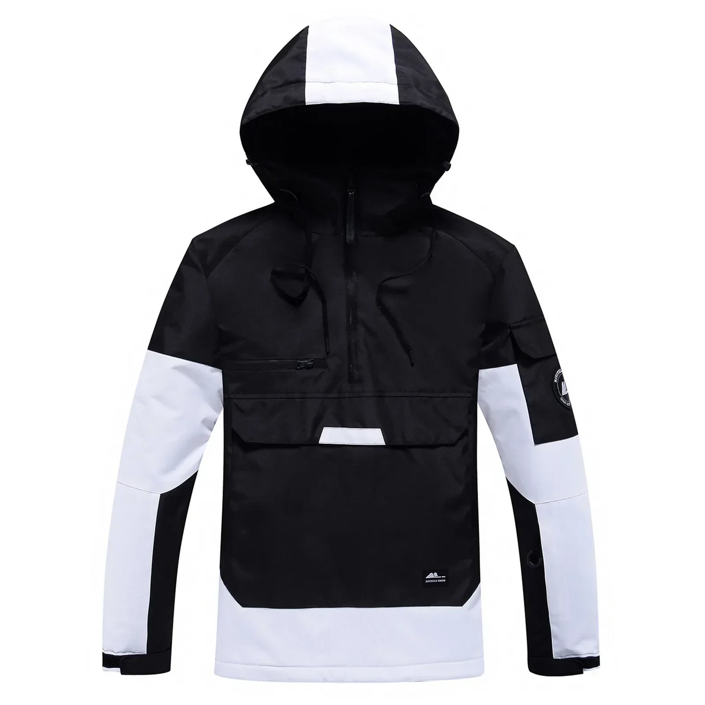 Street-wave Water-Repellent Hooded Jacket For Women With Adjustable Hood And Multiple Pockets