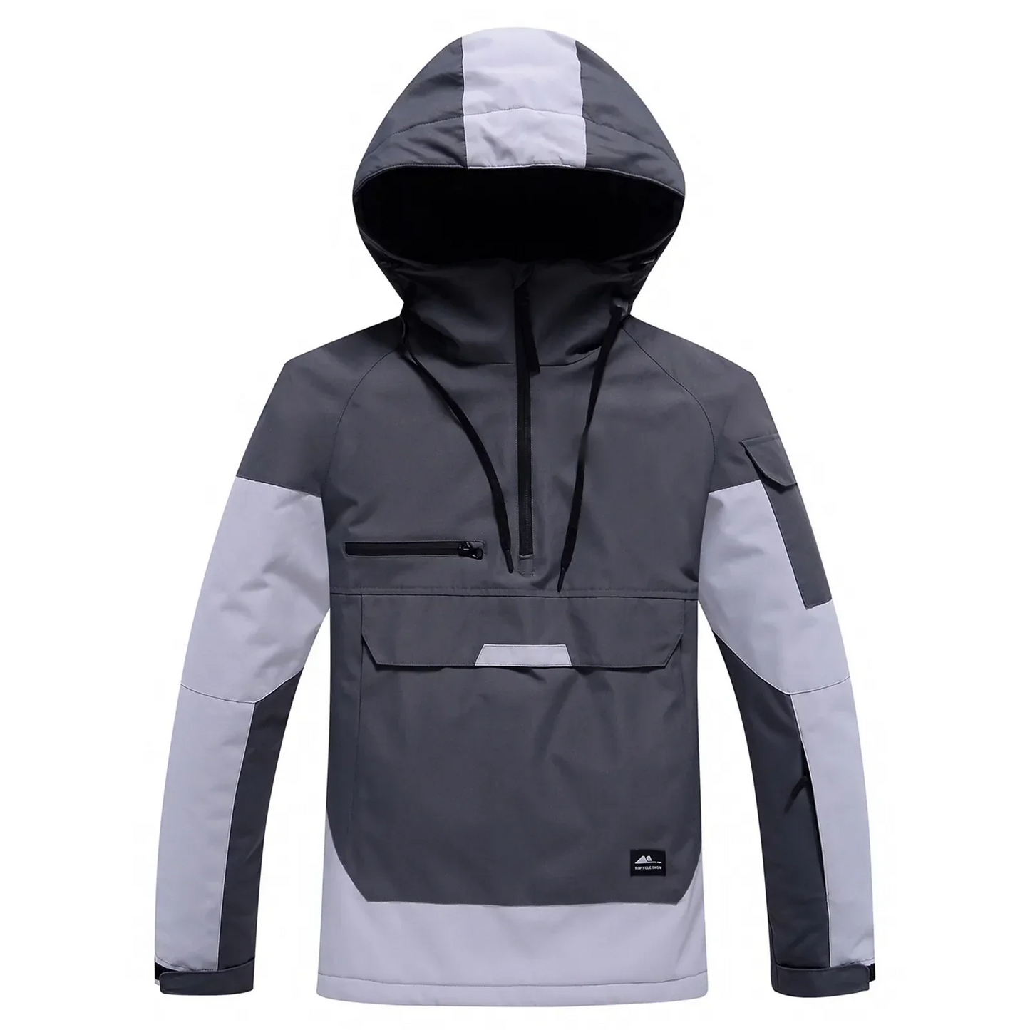 Street-wave Water-Repellent Hooded Jacket For Women With Adjustable Hood And Multiple Pockets