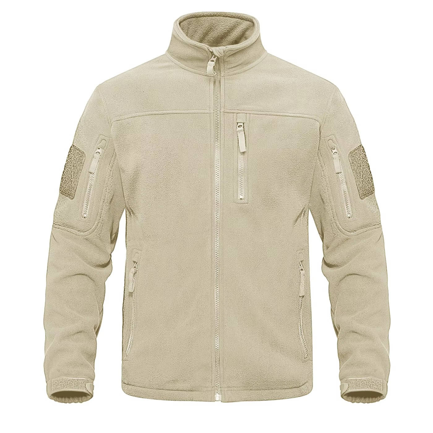 Street-Wave Mens Fleece Jacket Full Zip Warm Lightweight Everyday Wear For Men Outdoor Comfort