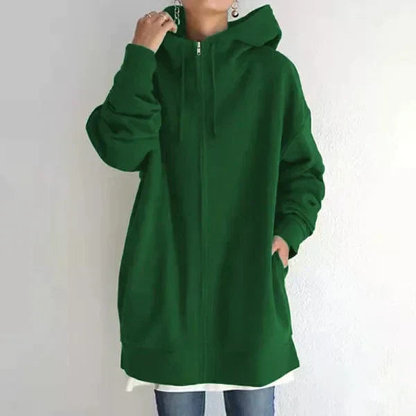 Street-wave Women's Oversized Hoodie for Winter, Stylish Versatile Pullover, Cozy Warmth