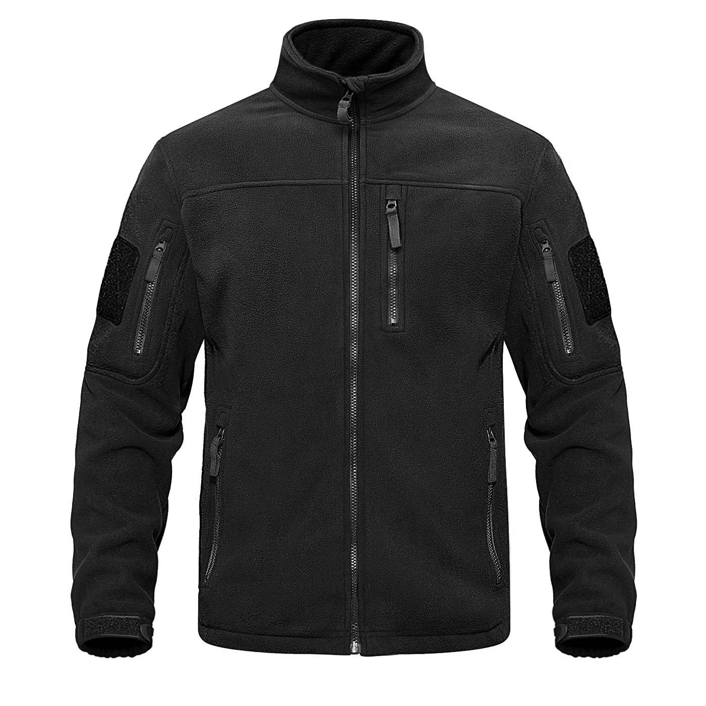 Street-Wave Mens Fleece Jacket Full Zip Warm Lightweight Everyday Wear For Men Outdoor Comfort