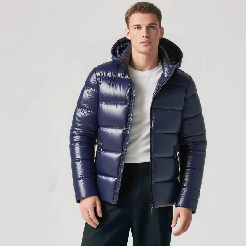 Men's Waterproof Hooded Puffer Jacket Insulated Down Jacket For Winter Weather Gear Pro