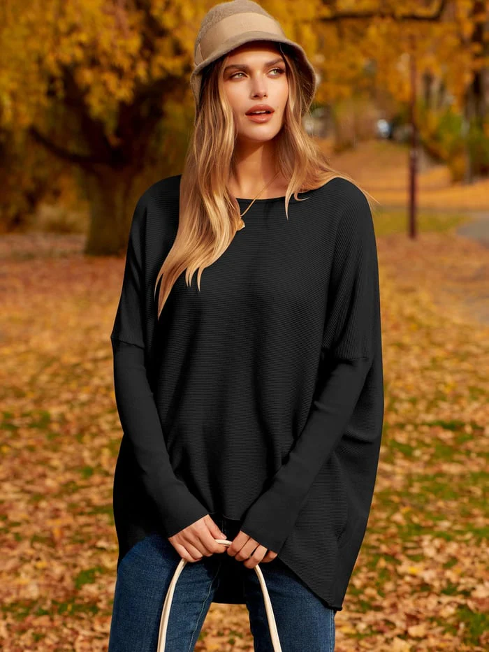 Nordisk-Flair Womens Oversized Sweater Cozy Knit Wool Blend For Women