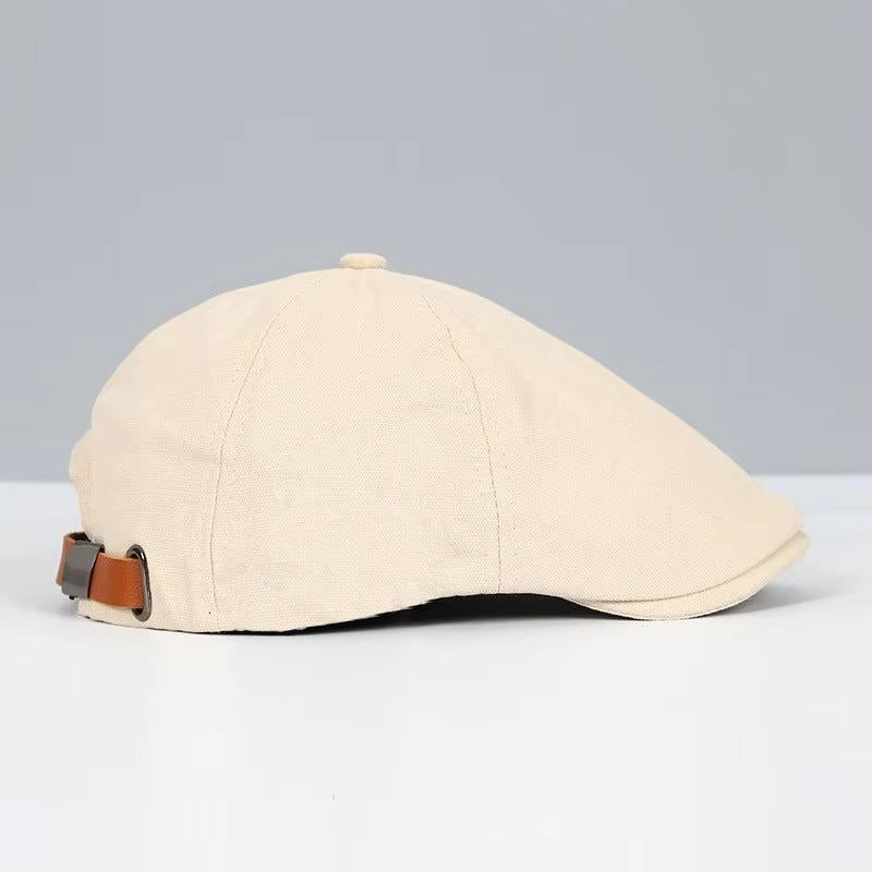Mens Flat Cap Street-Wave Black for Casual Street Style All Day Comfort and Everyday Wear