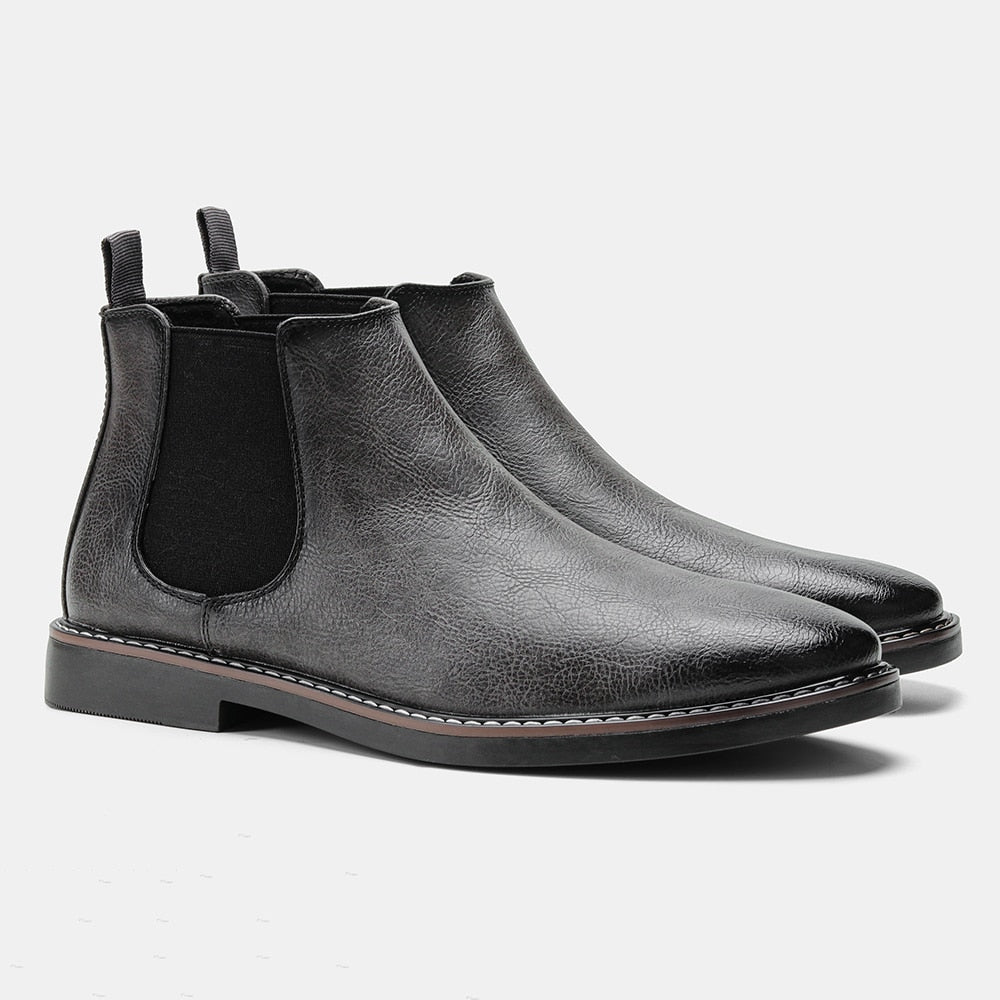 Street-wave Leather Chelsea Boots For Men Timeless Design And Comfort Premium Quality
