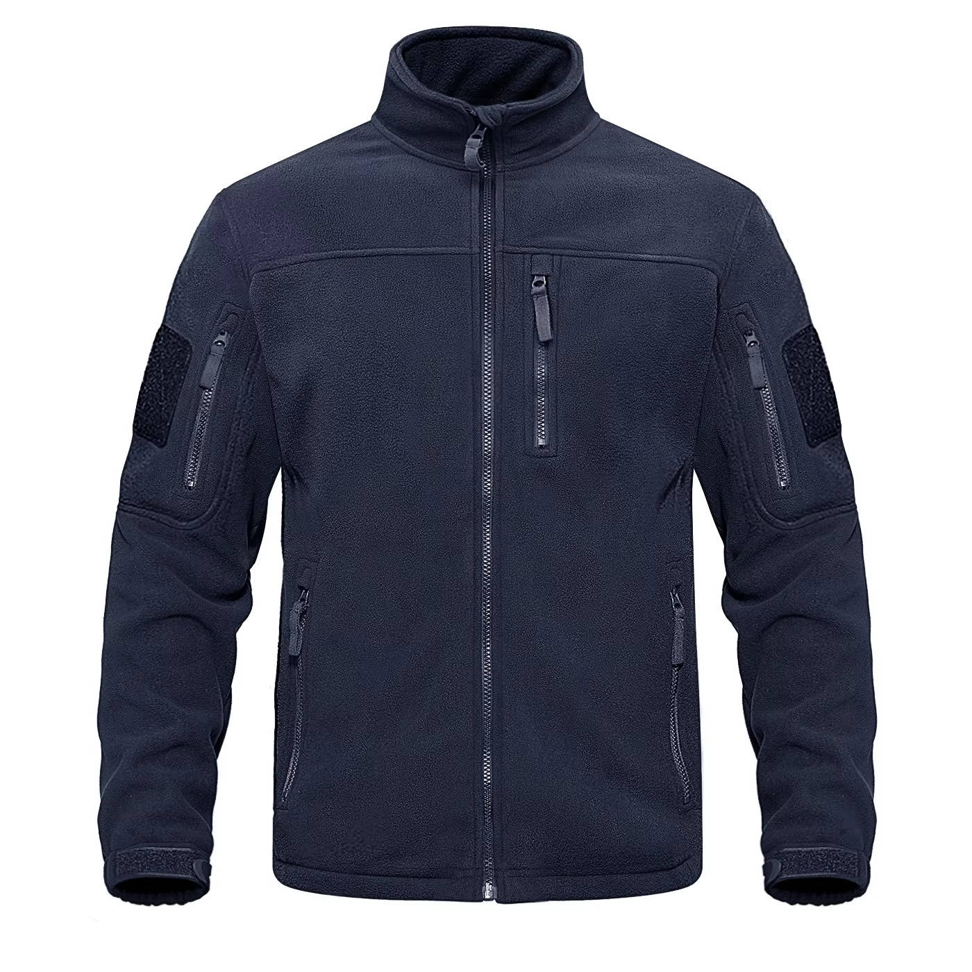 Street-Wave Mens Fleece Jacket Full Zip Warm Lightweight Everyday Wear For Men Outdoor Comfort