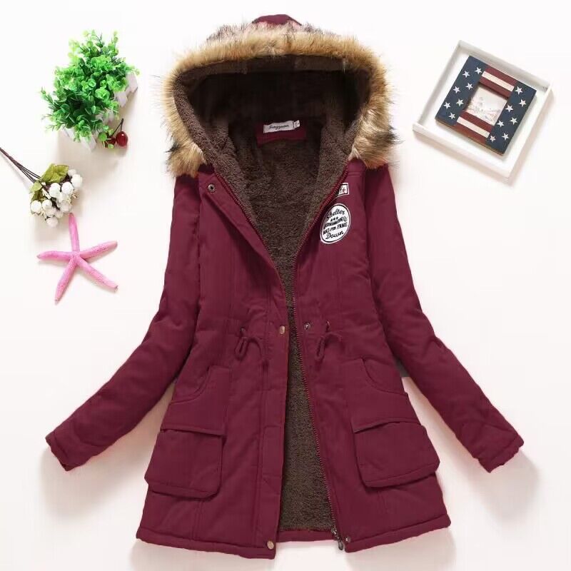 Streetwave Winter Parka For Women With Fur Trim Hood And Warm Lined Insulation Jacket