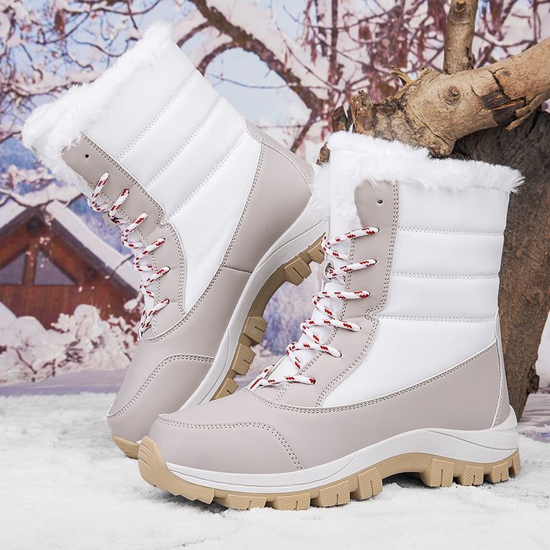 Street-wave Waterproof Winter Boots for Women Cozy Durable Insulated Trendy Snow Shoes