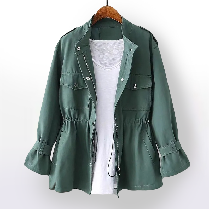 Street Wave Womens Winter Coat With Belted Waist Front Pockets And Water Resistant Comfort All Day