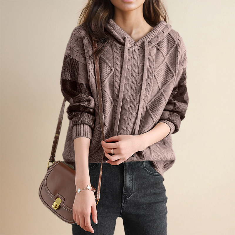 Street-wave Hoodie For Everyday Style Premium Cotton Knit Pullover Cozy Warmth For Fashionable Adults