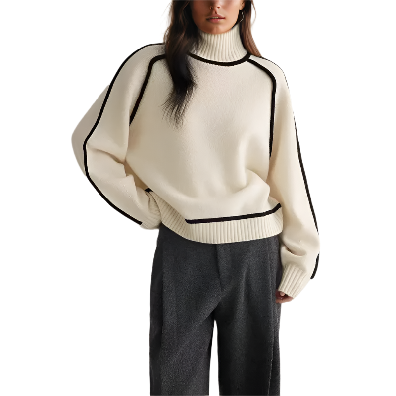 Street Wave Luxurious Soft Turtleneck Sweater for Women Cozy Warmth and Classic Style