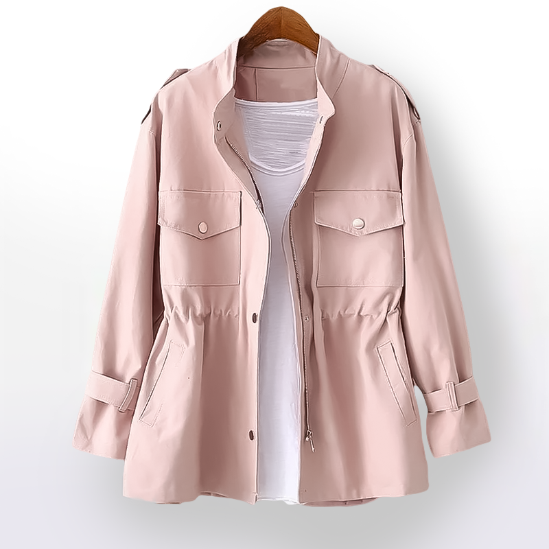 Street Wave Womens Winter Coat With Belted Waist Front Pockets And Water Resistant Comfort All Day
