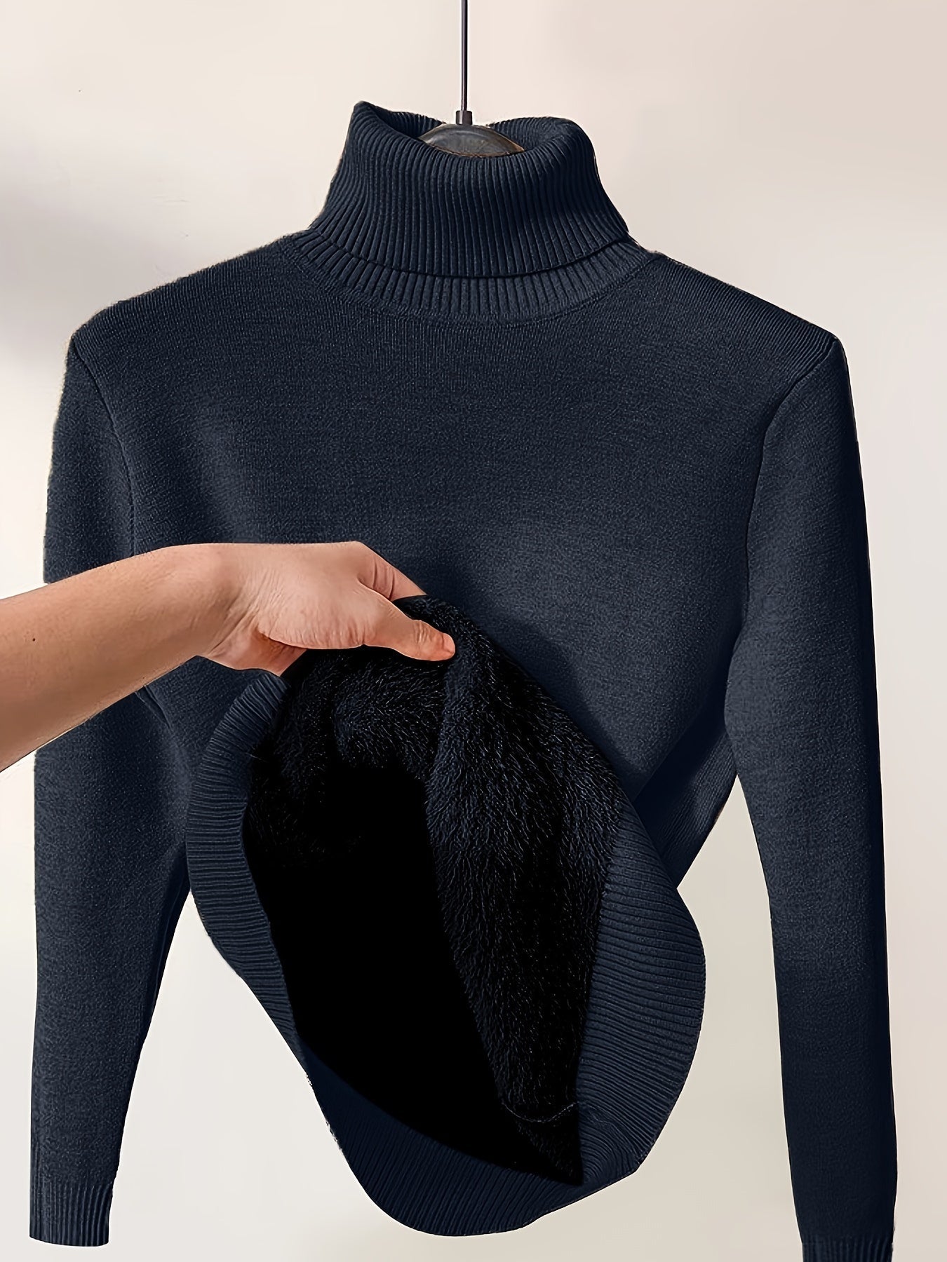 Street-Wave Knit Turtleneck Sweater Warmth And Comfort For Winter Days And Everyday Casual Style