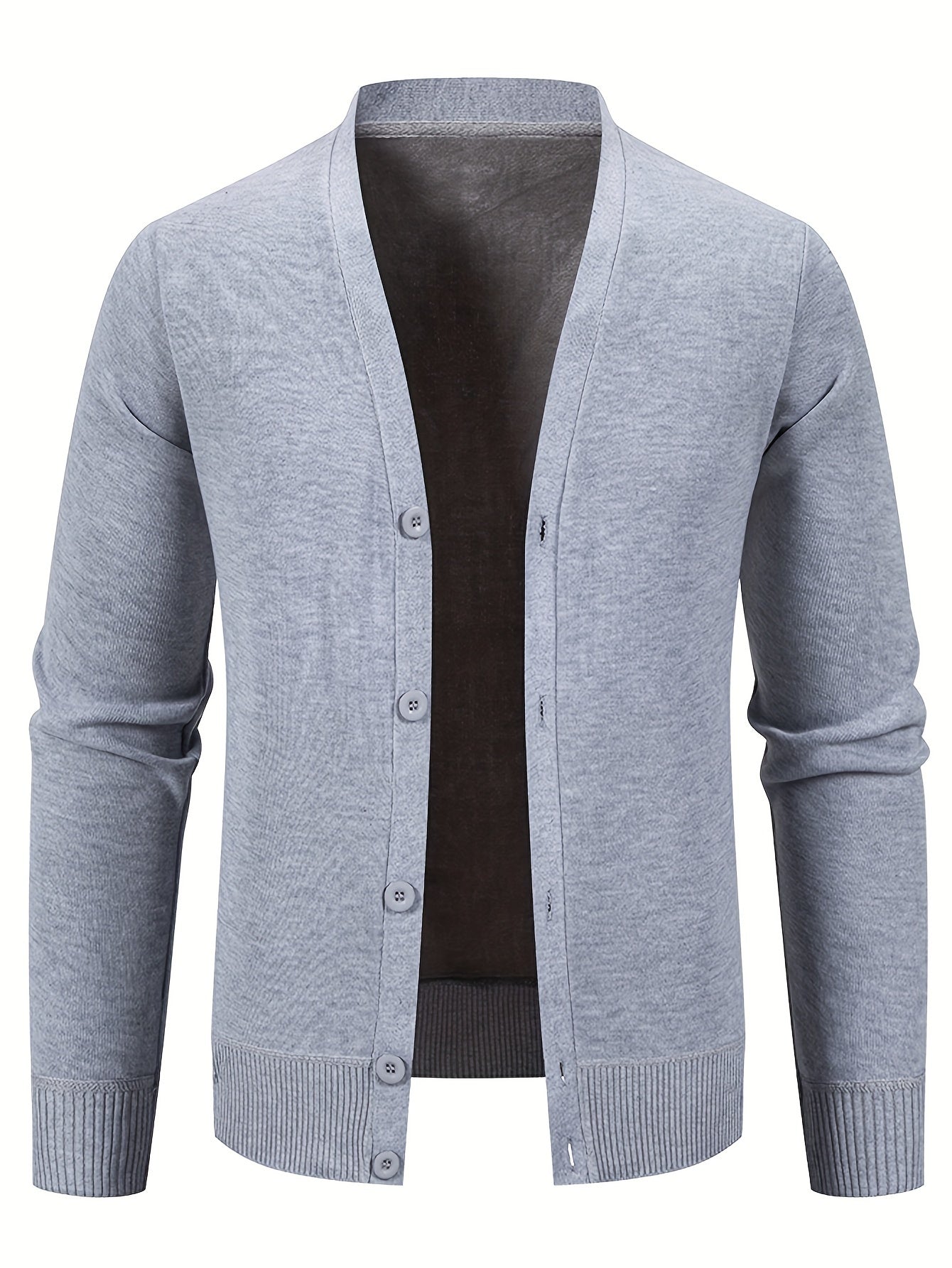 Street-wave Classic Cotton Cardigan For Men Timeless Comfort Versatile Layering Essential Wardrobe