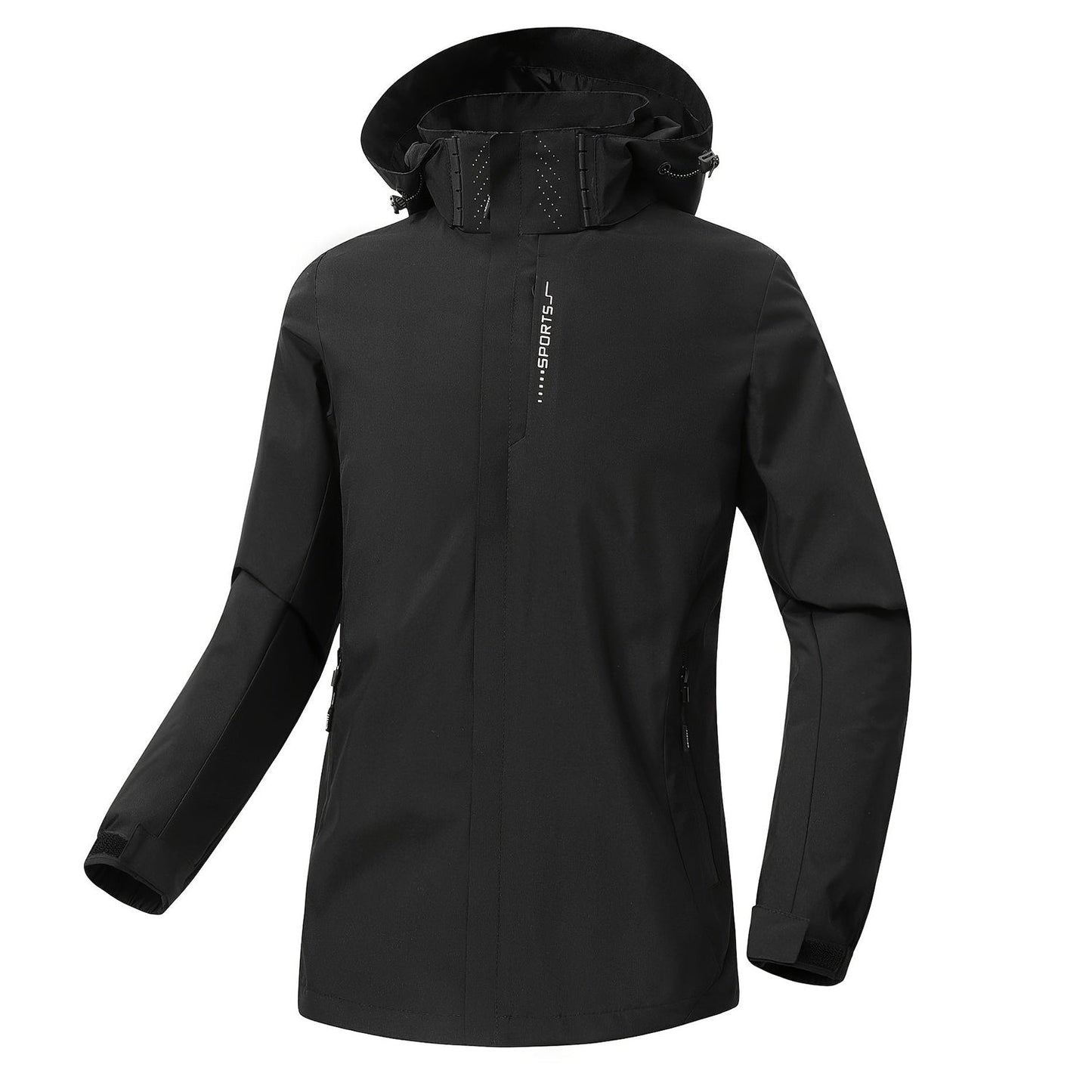 Street-Wave Women's Waterproof Hooded Sport Jacket Windproof Durable Outerwear For Active Athletes