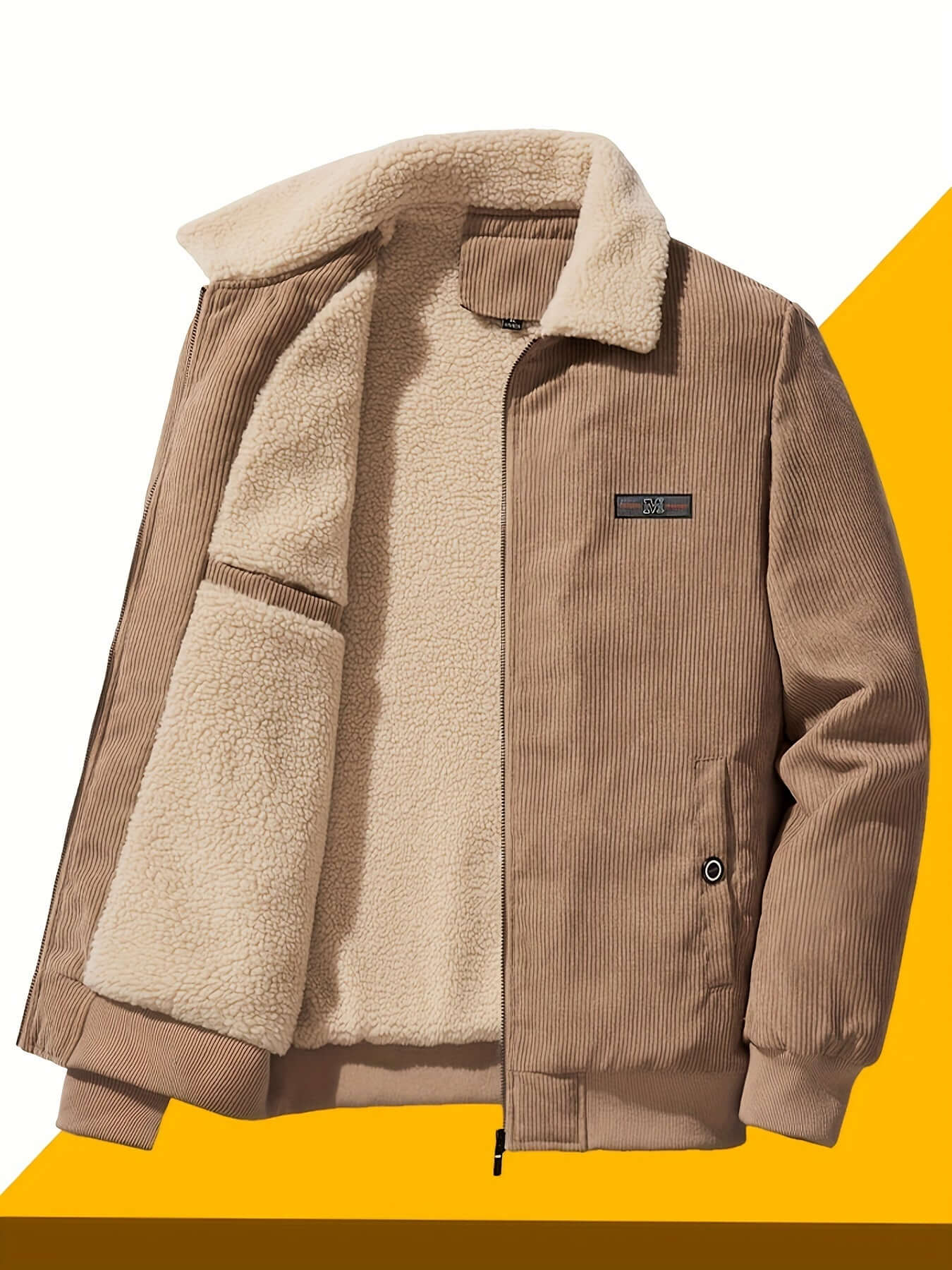 Streetwave Winter Jacket For Men Warm Thick Sherpa Lined Quilted Coat All Weather