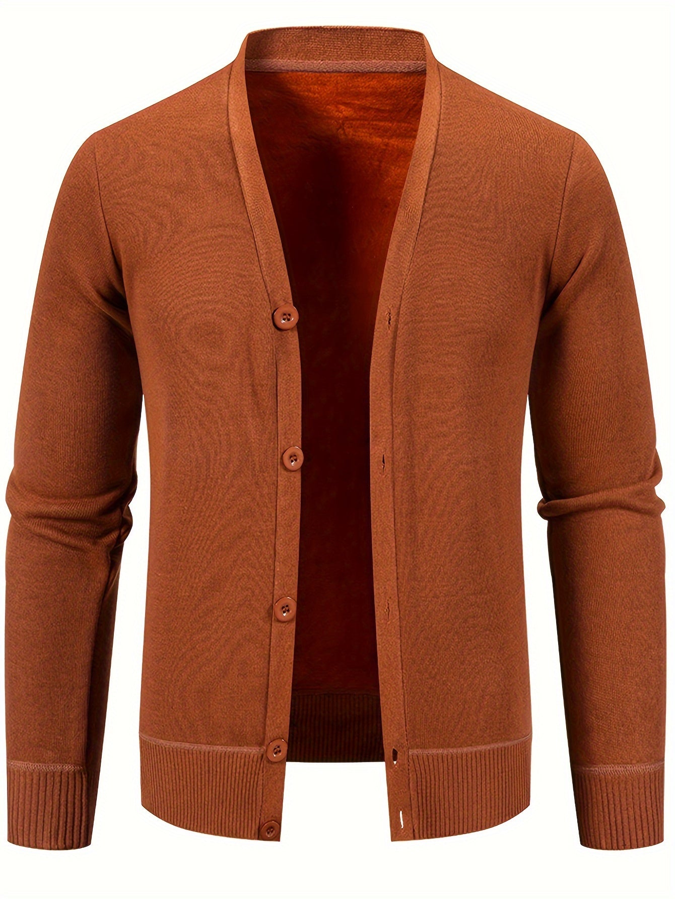 Street-wave Classic Cotton Cardigan For Men Timeless Comfort Versatile Layering Essential Wardrobe
