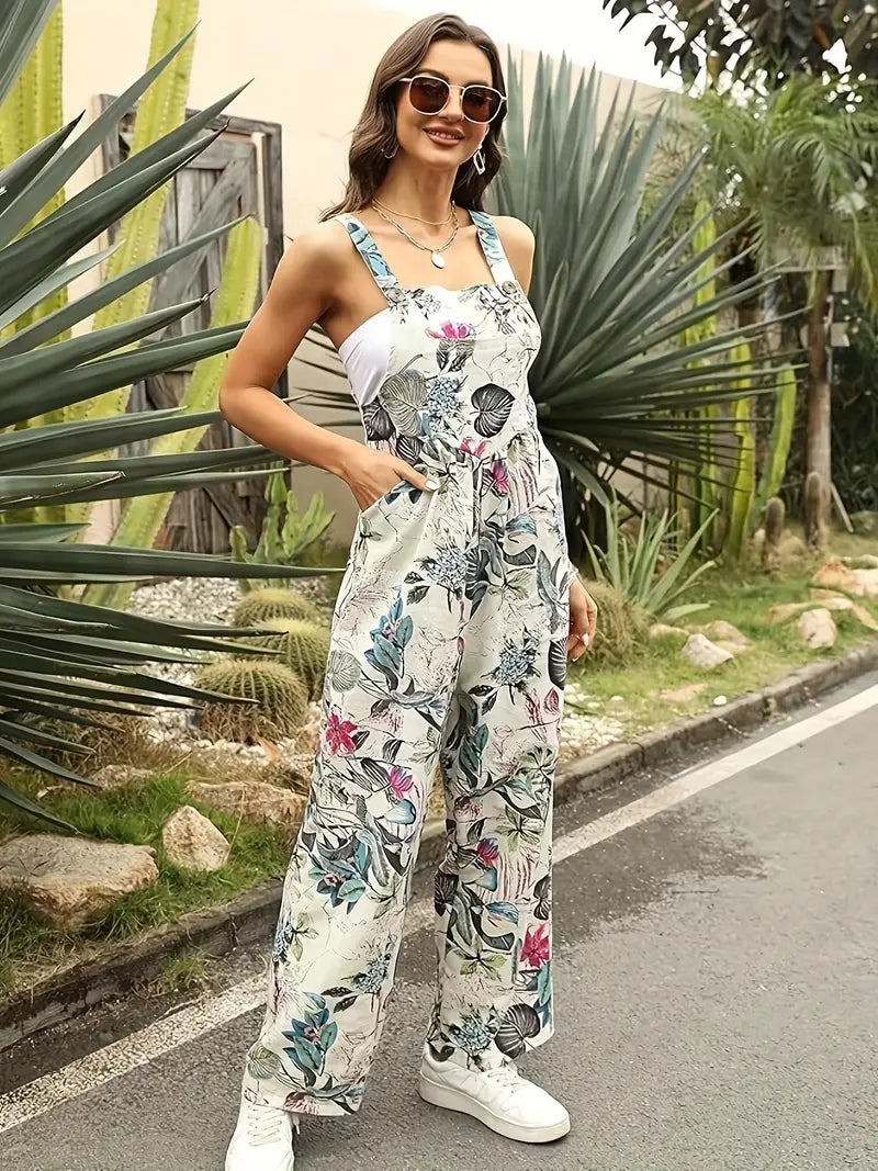 Streetwave Floral Print Jumpsuit Eliza For Women Soft Comfortable All Day Versatile Wear