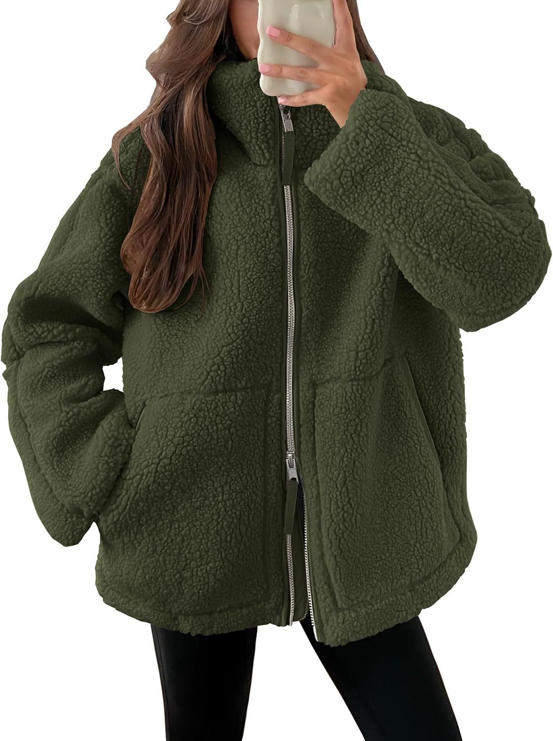 Street Wave Wool Blend Zip Up Jacket For Women Cozy Warmth