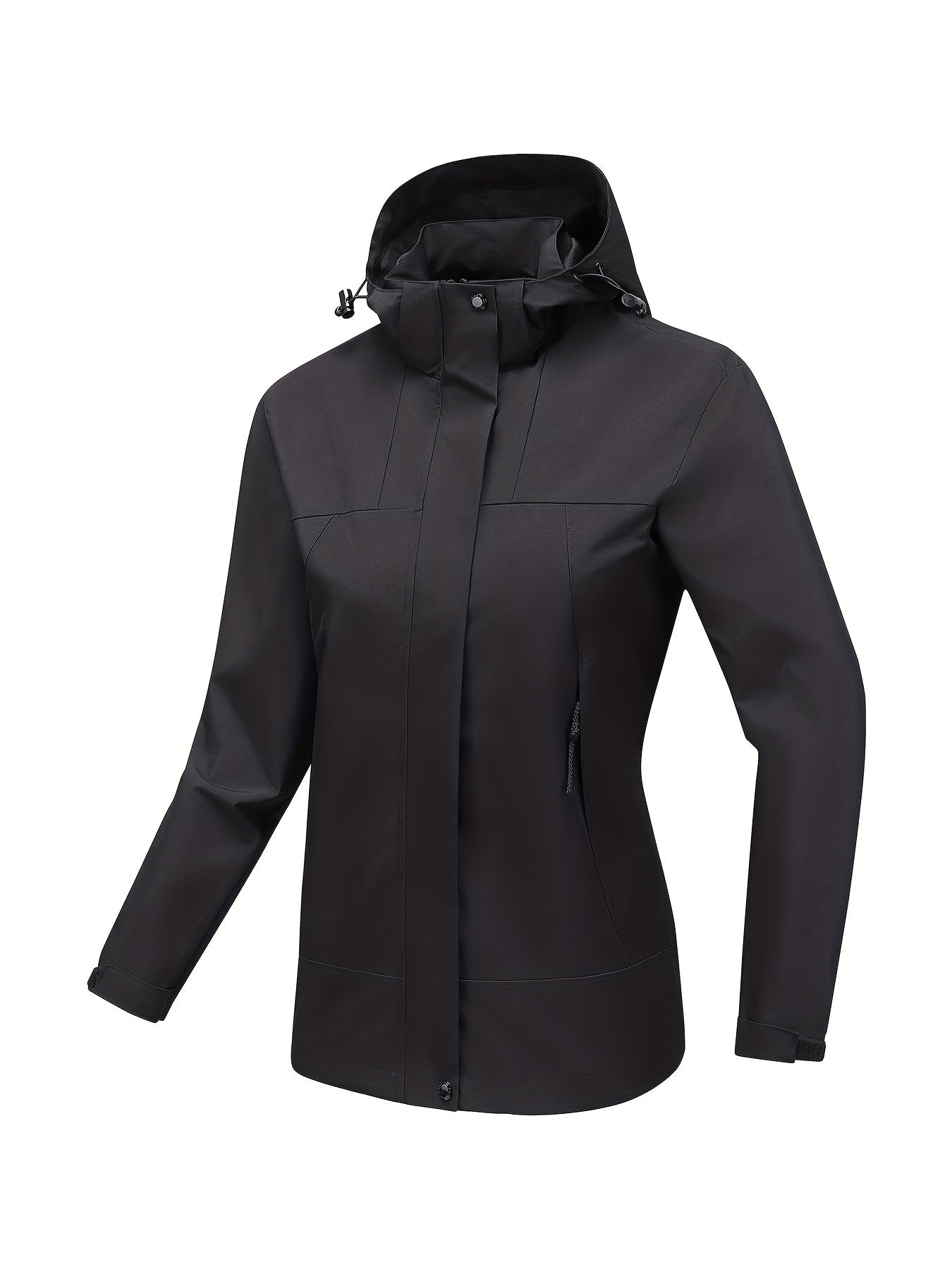 Street-Wave Waterproof Hooded Women's Sport Jacket Durable Rain Shield For Outdoor Enthusiasts