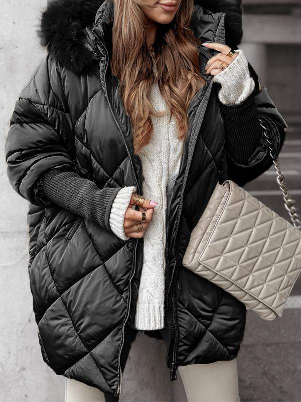 Street-Wave Women's Hooded Soft Cotton Puffer Jacket For Everyday Comfort And Casual Style
