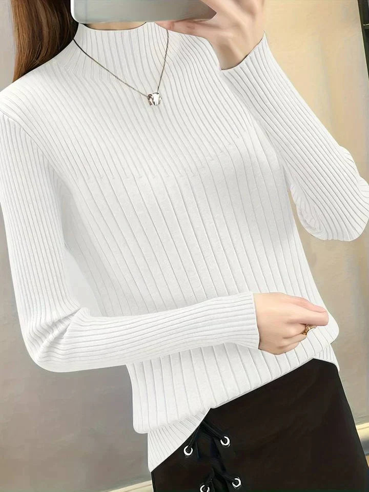 Streetwave Turtleneck Sweater For Cold Days Elegant Versatile Knit For Women And Yearlong Style