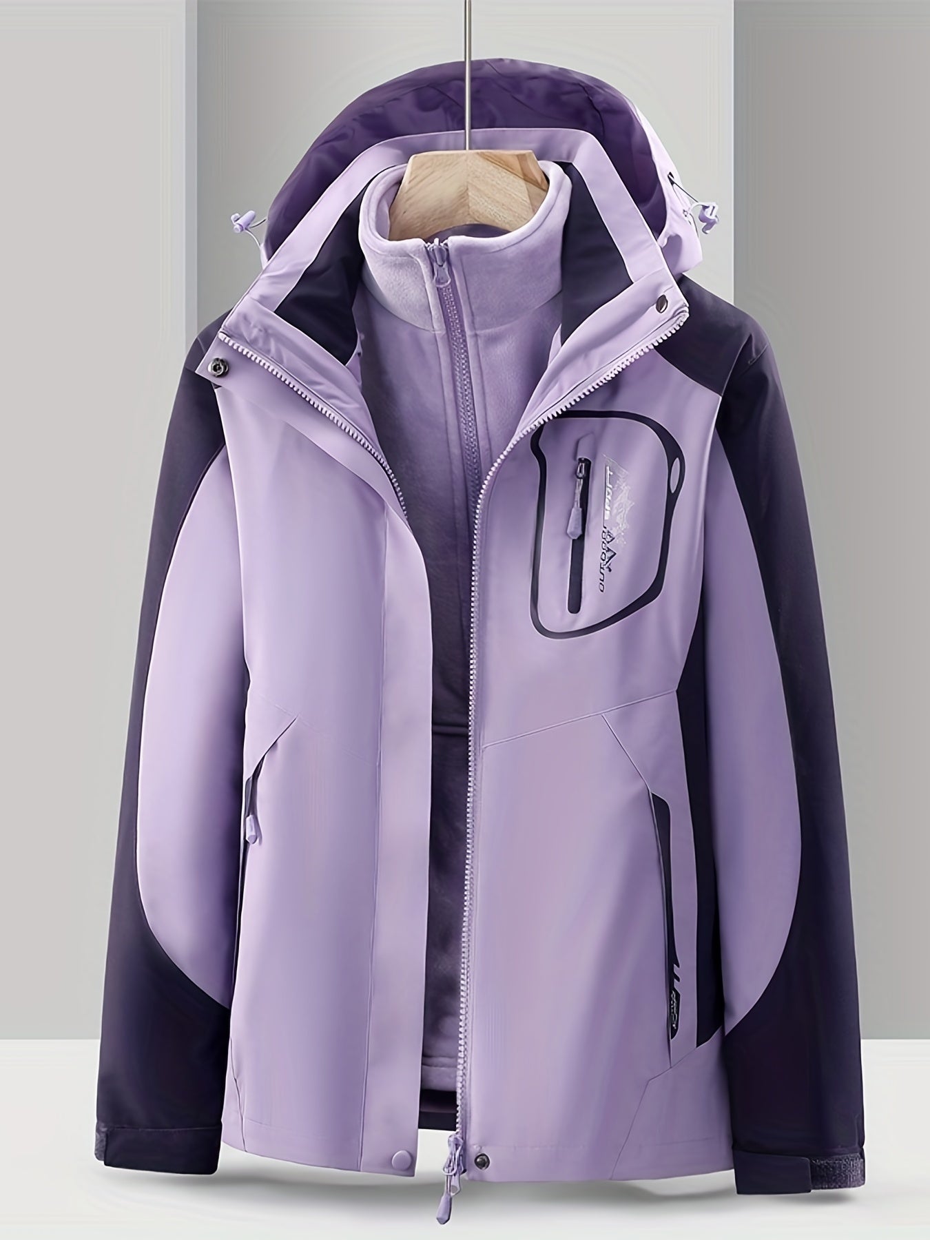 Street-wave 3-in-1 Waterproof Jacket for Women with Removable Liner All-Weather Versatile