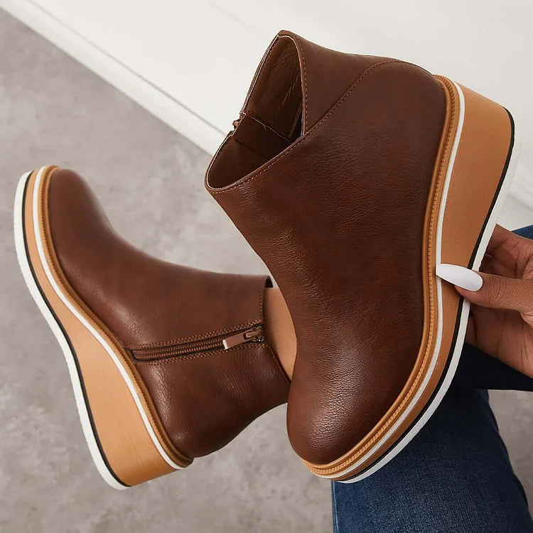 Women's Modern Boots with Mid-Height and Block Heel