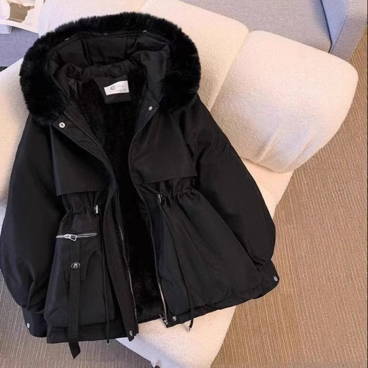 Street-Wave Alice Womens Cozy Faux Fur Winter Coat Removable Hood