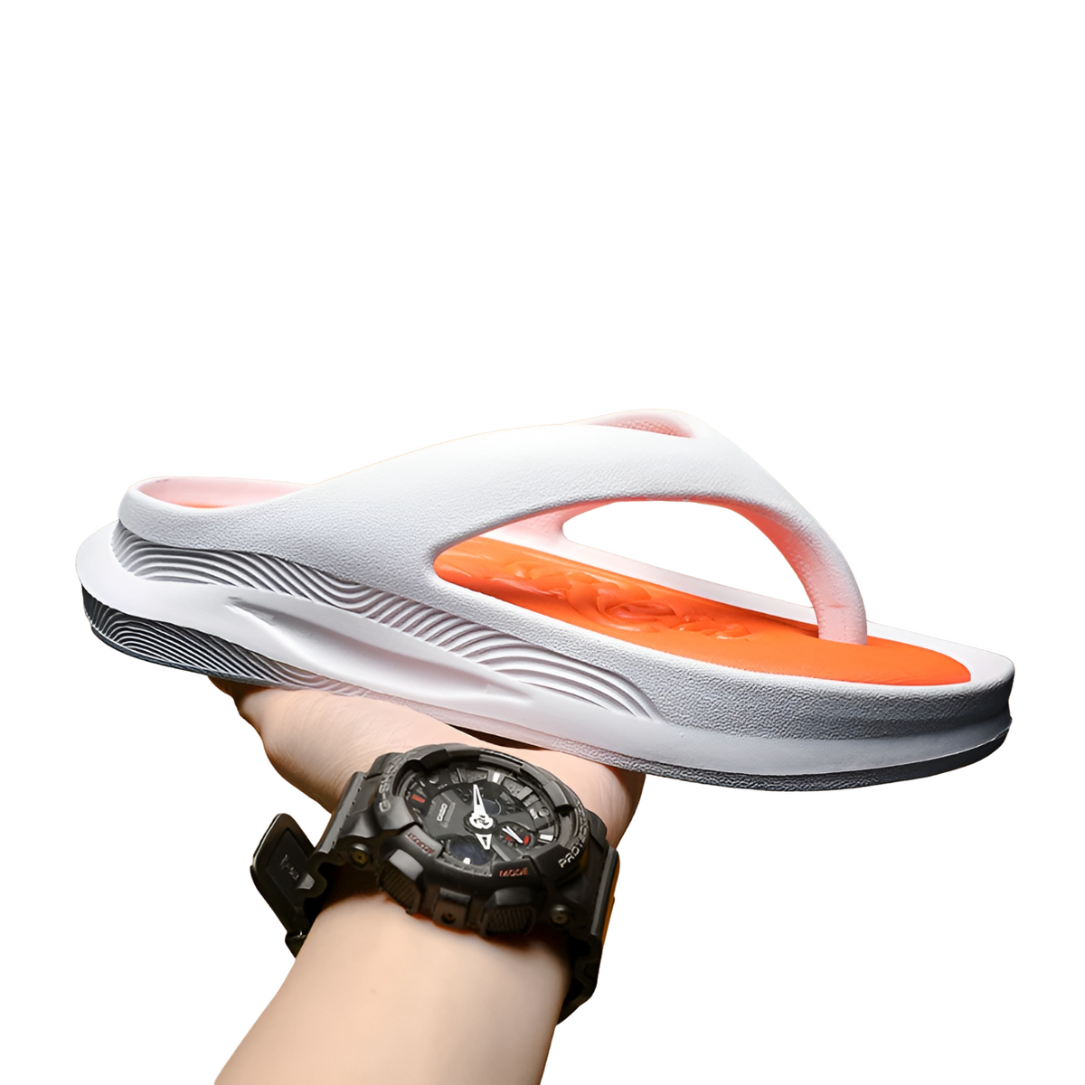 Streetwave Mens Orthotic Flip Flops With Arch Support For All Day Comfort And Casual Summer Wear
