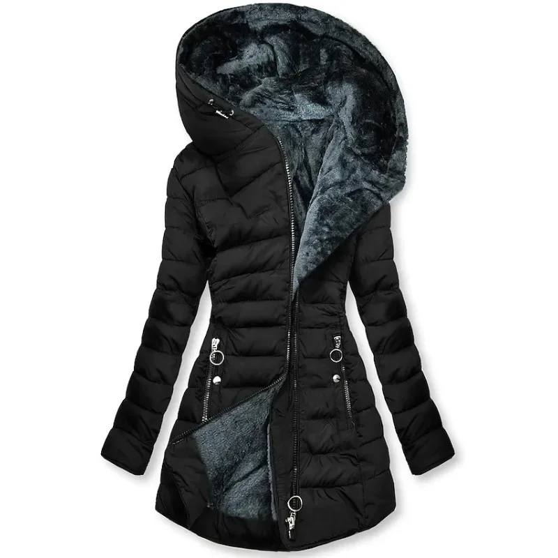Street-Wave Fur-Lined Puffer Coat For Women Warmth And Comfort In Cold Weather Winter Ready