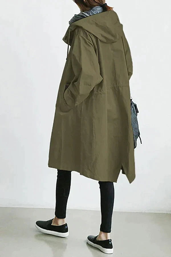 Street Wave Womens Rain Jacket Lightweight Waterproof Oversized Coat For Fashion Forward Women