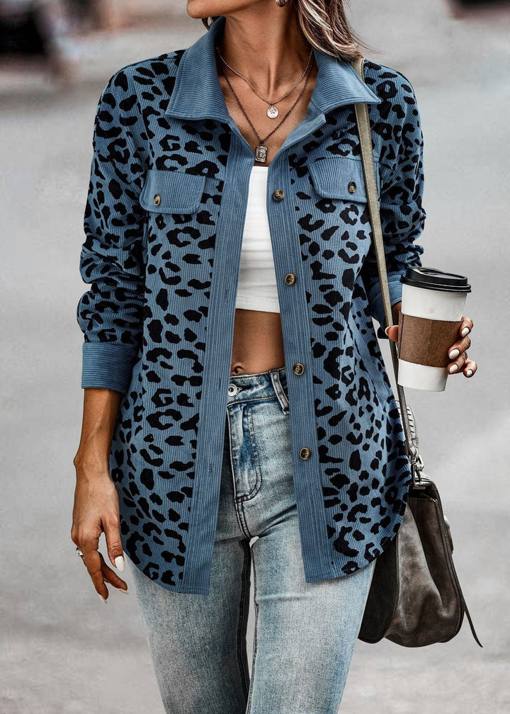 Street-Wave Leopard Print Coat For Women - Cozy Warmth, Durable Fit, Chic Statement Jacket