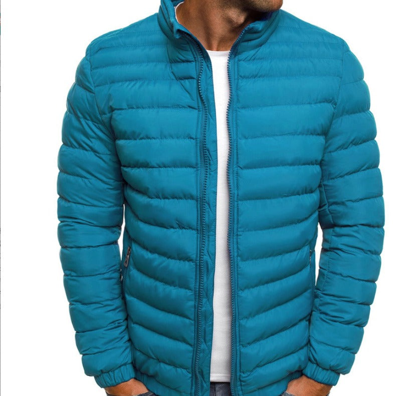 Street-wave Men's Puffer Jacket Insulated Quilted Winter Coat With High Collar Premium Warmth
