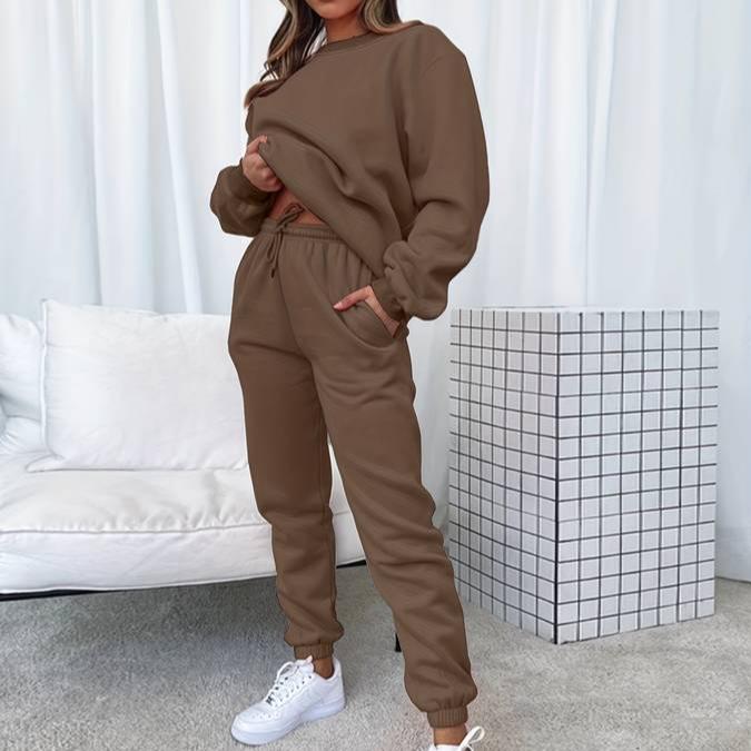 Jenna Women Matching Sweatshirt And Jogger Set StreetWave RelaxedFit Loungewear