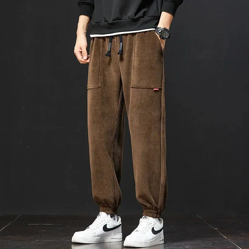 Waylynn Canyon Corduroy Sweatpants With Deep Pockets Unisex Relaxed Fit