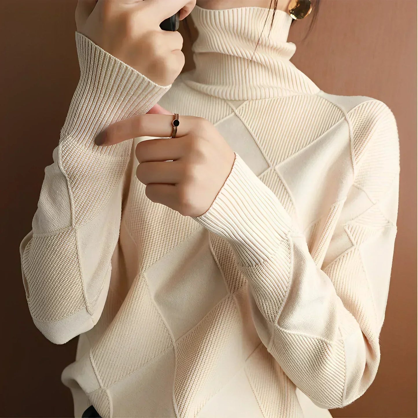 Street Wave Turtleneck Sweater For Classic Outfits Soft Knit Comfort Premium Quality Women