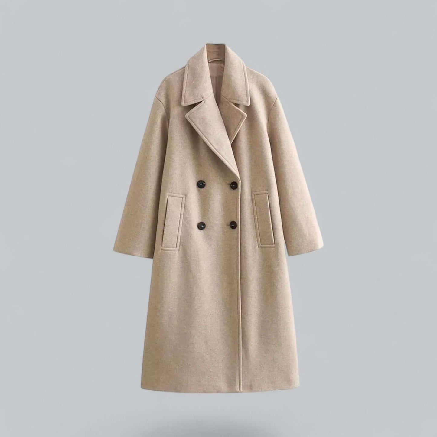 Street-wave Women Oversized Buttoned Coat For Timeless Elegance And Modern Comfort