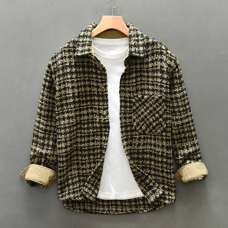 Street Wave Emmanuel Men's Houndstooth Shirt Button Up