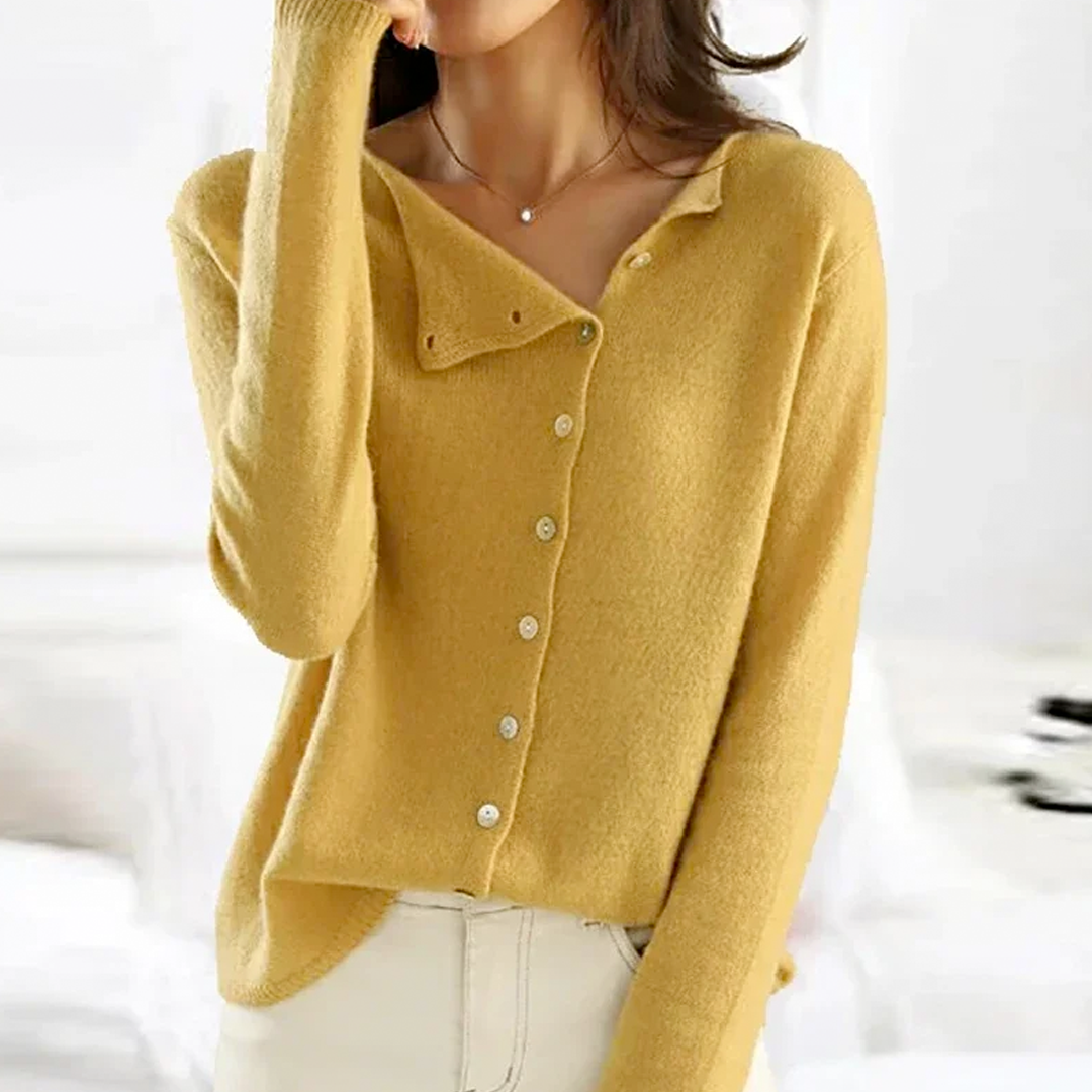 Alice V-Neck Button Sweater For Women Street-Wave Elegant Layering