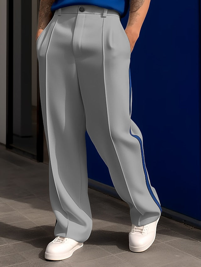 Street-Wave Hadrian Summer Mens Suit Trousers Lightweight Breathable Comfort For Business And Leisure