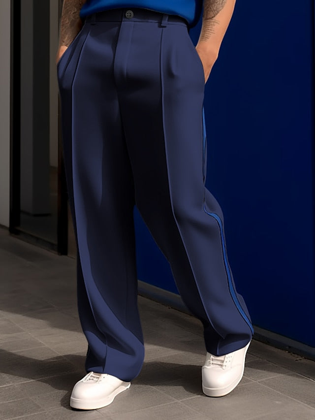 Street-Wave Hadrian Summer Mens Suit Trousers Lightweight Breathable Comfort For Business And Leisure