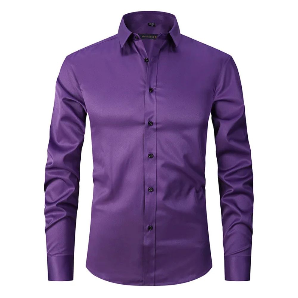 Johannesz Mens Slim Fit Dress Shirt Elegant For Meetings And Evening Events Premium Office Wear