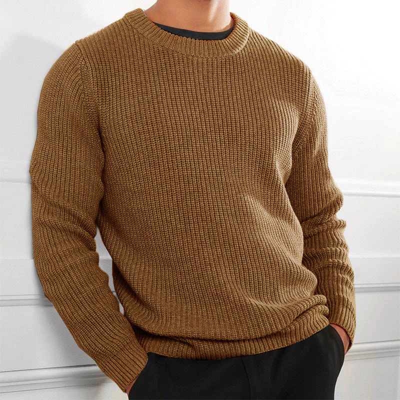 Streetwave Mens Knit Sweater Jeremias Timeless Warmth Elegant Ribbed Pullover For Him