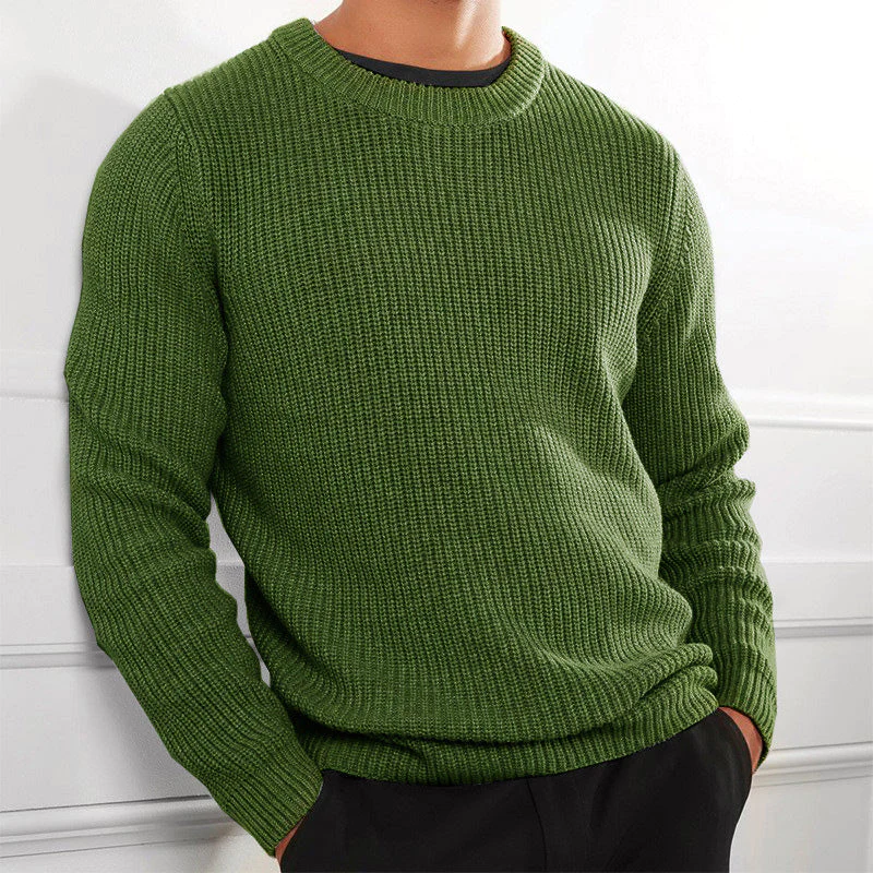 Streetwave Mens Knit Sweater Jeremias Timeless Warmth Elegant Ribbed Pullover For Him