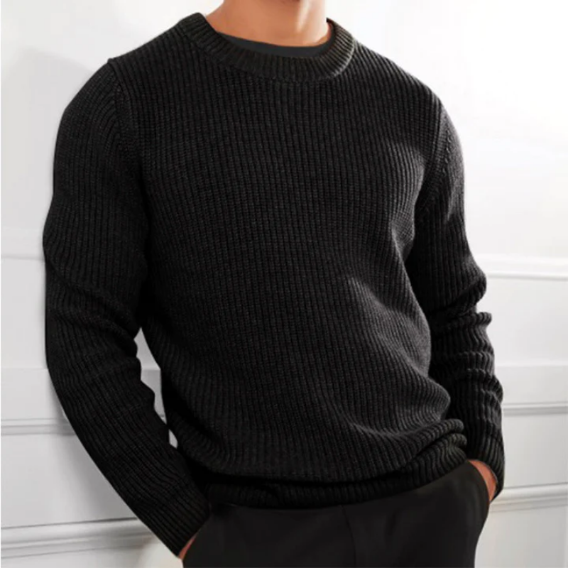 Streetwave Mens Knit Sweater Jeremias Timeless Warmth Elegant Ribbed Pullover For Him