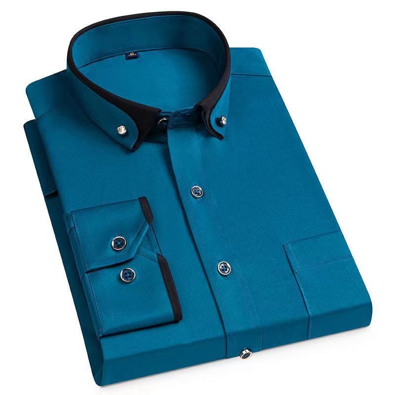 Mens Long Sleeve Shirt Ludger Elegant By Streetwave Breathable Comfort For Office And Evening Events