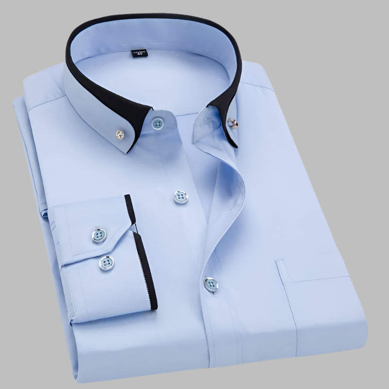 Mens Long Sleeve Shirt Ludger Elegant By Streetwave Breathable Comfort For Office And Evening Events