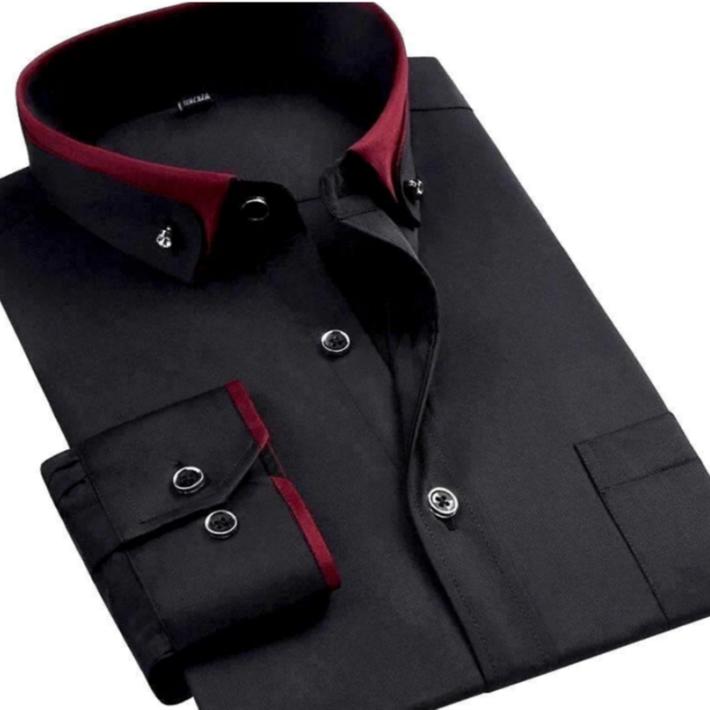 Mens Long Sleeve Shirt Ludger Elegant By Streetwave Breathable Comfort For Office And Evening Events